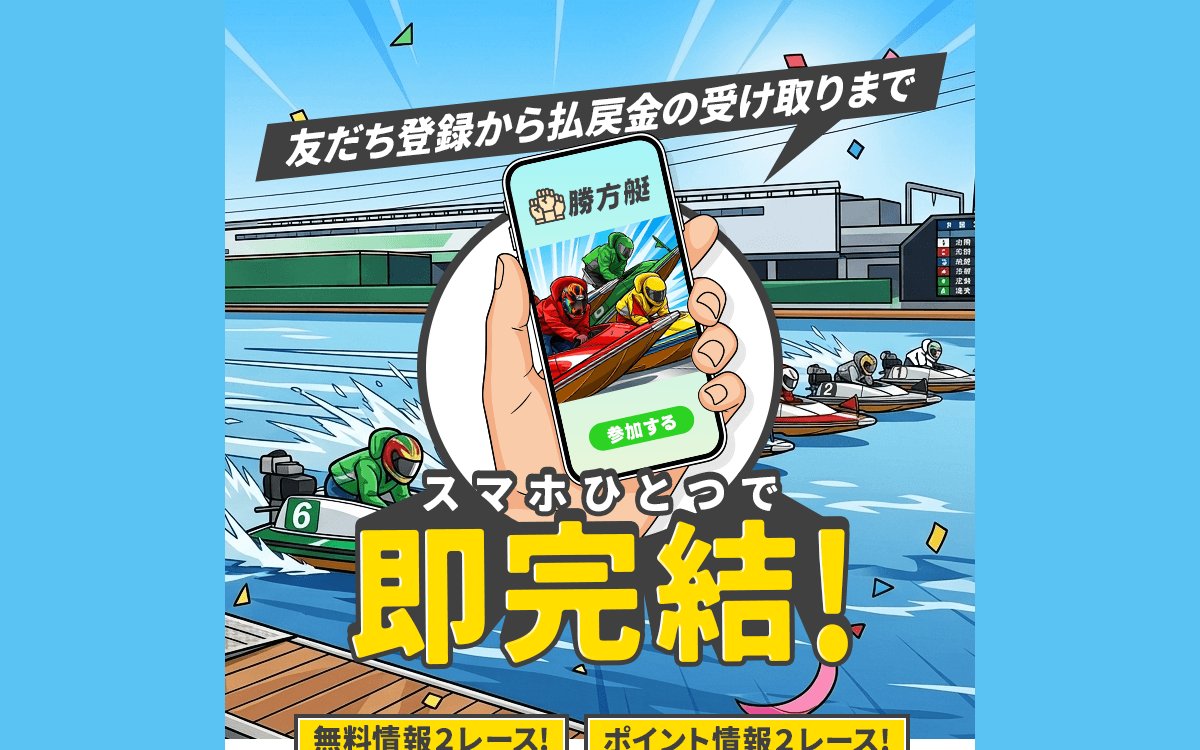 勝方艇公式サイトのトップページ