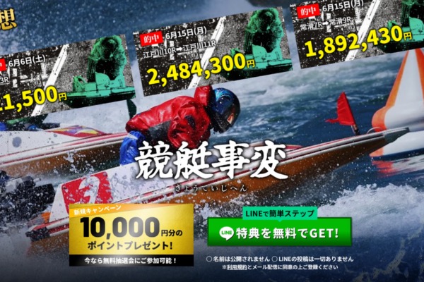 競艇事変のトップページ