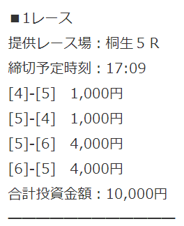 レッツボートの無料予想の買い目